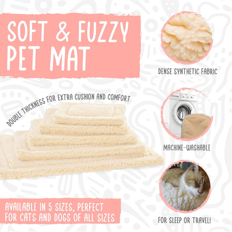 HuggleHounds Mat Cat & Dog Bed - Crate Pads for Dog Cages, Machine Washable Kennel Bed for Sleeping, Medium & Large Size Breeds - Large, 26" x 42" - Image 2